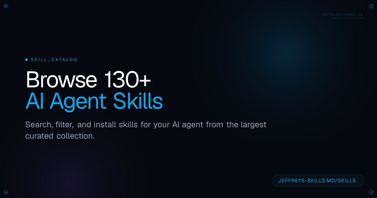 Claude Code Skills Catalog | Jeffrey's Skills.md